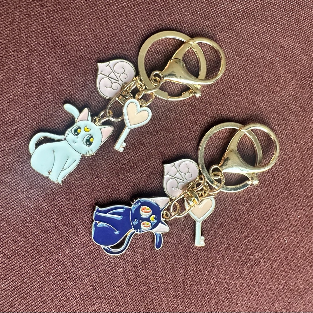 Sailor Moon Keychain Cats Anime Manga Series